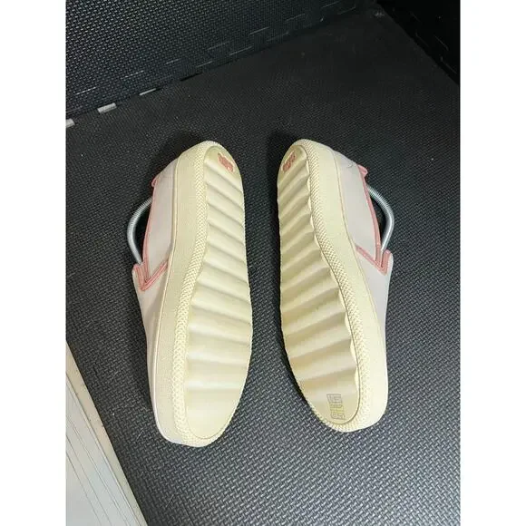 COACH Women's Slip On Sneaker Loafer White Pink Petal Trim Size 10 Leather - Picture 3 of 8